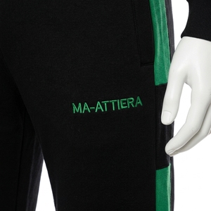 <b>Men</b> Black Green Hoodie Tracksuit Set <b>Pullover</b> Sweatshirt Jogger Pants Premium Sportswear Gym Training Running Fitness Activewear - Product Image 5