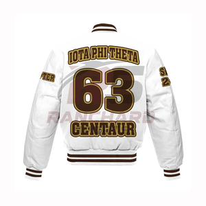 Veste universitaire élégante Iota Phi Theta pour l'hiver, avec logo frontal, écologique, chaude, confortable, durable et professionnelle - Product Image 3