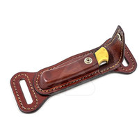 Housse de protection pour couteau en similicuir PU Portable, porte-gaine pour couteaux avec Logo personnalisé