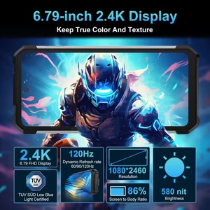 Unihertz Tank 2 Pro 8849 Điện Thoại Gồ Ghề Với Máy Chiếu 2.4K 23800MAh 12GB + 512GB <span class=keywords><strong>Android</strong></span> 14 100MP <span class=keywords><strong>NFC</strong></span> 120W G99 Octa Core <span class=keywords><strong>Dual</strong></span> <span class=keywords><strong>Sim</strong></span> - Product Image 4