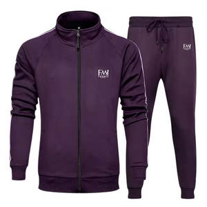 ชุดวอร์มฮิปฮอปสีล้วนสำหรับฤดูหนาวชุดวิ่งขนแกะแห้งเร็วระบายอากาศได้ดีชุดออกกำลังกาย100% เสื้อผ้าลำลองตามสั่ง - Product Image 2