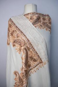 Kashmiri Wool <b>Shawl</b> Elegant Hand Embroidered Winter Stole Cozy <b>Wrap</b> Stylish Accessory for Women Fashion - Product Image 4