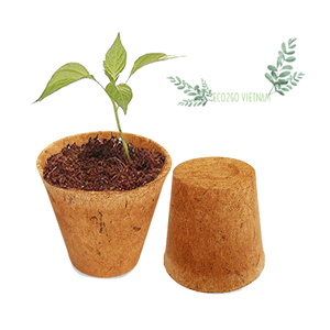 Produit pas cher prix noix de coco fibre de coco Pot de fleur/pots de coco avec haute qualité et biodégradable de Eco2go Vietnam - Product Image 3