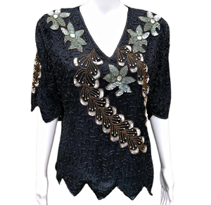 Camiseta sin mangas de una pieza de satén de longitud corta para mujer sostenible, transpirable, deslumbrante, con cuentas, hueco, dulce, Sexy, diseño de corazón, hueco - Product Image 6