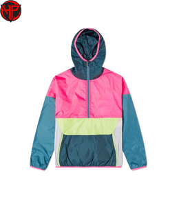 เสื้อแจ็คเก็ตกันลมผู้ชายไซส์ใหญ่ แฟชั่นใหม่ สีสันตัดกัน ปรับแต่งได้ ซิปแบบรูด กันน้ำ มีฮู้ด สำหรับกิจกรรมกลางแจ้ง - Product Image 2