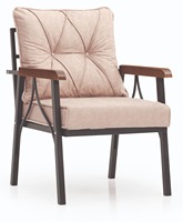 Ensemble de table et chaises démontables 5 pièces en métal KUGU BERGAMA MAKSI, fabriqué en Turquie, pour balcon, mobilier d'extérieur pour hôtel et villa