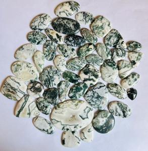 Cabujón de ágata de árbol pulido de tamaño personalizado, piedra suelta Natural de forma mixta para la fabricación de joyas a la venta - Product Image 4