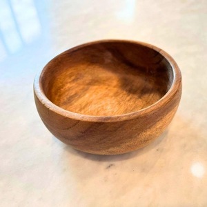Cuenco para mezclar de madera de Acacia Natural hecho a mano ecológico de ILAHI para uso seguro de alimentos de alta resistencia estilo americano Chefs Bakers High - Product Image 3