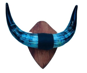 Cuerno de búfalo hecho montado en la pared decoración búfalo vaca cuerno montado lujo decoración del hogar Accesorios cuerno de buey decoración de pared por f s i - Product Image 1