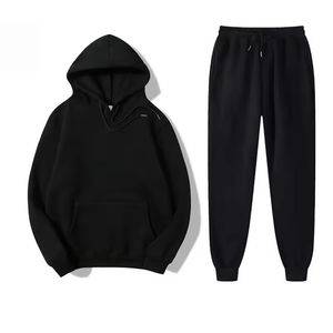 Manches longues imprimé surdimensionné pull à capuche ensemble Joggers pantalon sweat avec pantalons de survêtement sweats à capuche vierges surdimensionné - Product Image 5