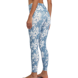 Leggings pour femmes de haute qualité personnalisé en coton coupe ajustée OEM vente en gros pantalons de yoga vêtements de sport pour le fitness et la course à pied - Product Image 3