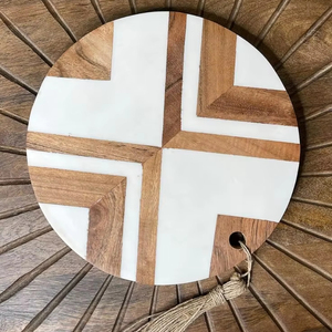 TRADITION COASTUER HOTEL HOUSEWARMING Posavasos redondos de madera de mármol o HOTEL Inauguración de la casa para uso Elegante portavasos y bebidas - Product Image 4