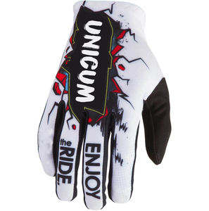 Customized Motocross Cycling Gloves Leather Full Finger Hook and Loop Closure Unisex Summer MX Mountain Bike Racing Gloves - Product Image 4