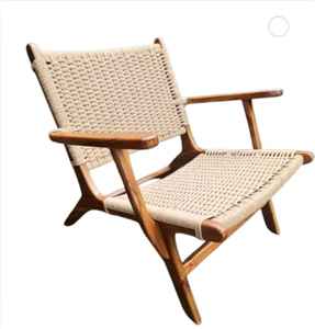 Chaise rétro, chaise en rotin, chaise de salon - Product Image 3