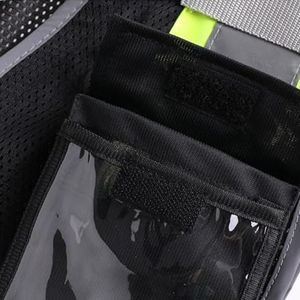 Chaleco de seguridad con bolsillos Cremallera Cierre frontal Chaleco DE SEGURIDAD reflectante de alta visibilidad con tiras reflectantes - Product Image 6