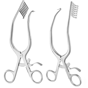 Rétracteur Walton Hemilam gauche et droit, 7 branches, 18 cm, rétracteur de chirurgie générale - Product Image 3