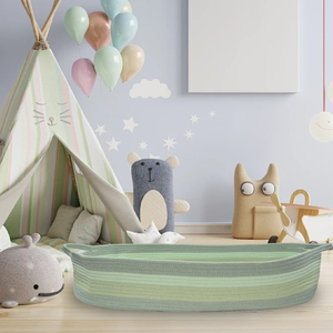 2025 Newest Design Cotton Rope Diaper Caddy Baby Changing <strong>Basket</strong> Macrame <strong>Moses</strong> <strong>Basket</strong> - Product Image 3