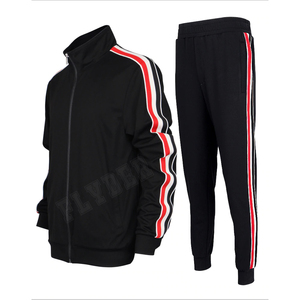 Veste et pantalon pour hommes, survêtement pour hommes, ensemble 2 pièces décontracté, survêtements de sport de couleur unie - Product Image 5