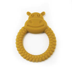Jouet pour bébé en silicone sans BPA, hippopotame mignon, anneau de dentition de qualité alimentaire pour l'alimentation, articles pour bébés, vente chaude 2026 - Product Image 2