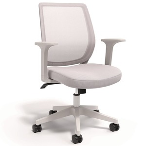 Alera ALEWX42BME47 17.09 pouces. 20,83 pouces Hauteur du siège 275 Lbs. Chaise de bureau pivotante ergonomique en tissu mesh Capacity Wessex, couleur gris - Product Image 1