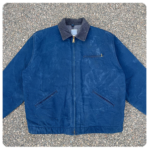 Veste en jean vintage d'hiver pour homme, streetwear, 100% polyester, col montant, veste de travail de mécanicien, vêtements de travail en plein air, broderie - Product Image 4
