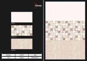 Carreaux muraux en céramique modernes Wall Pro 300x600mm pour salle de bain et cuisine, finition brillante mate effet sucre, design mural intérieur luxueux - Product Image 5