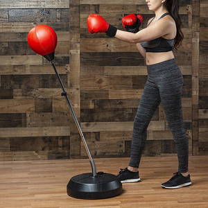 Ballon de vitesse de boxe en cuir PU personnalisé First Fitness - Durable, écologique, hauteur réglable, taille/couleur/logo personnalisables - Product Image 5