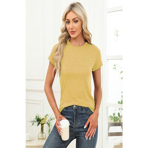 Camisetas Casuales de Algodón para Mujer, Transpirables, de Secado Rápido, Ecológicas, de Manga Corta, Corte Regular, Impresión Digital, Verano - Product Image 2