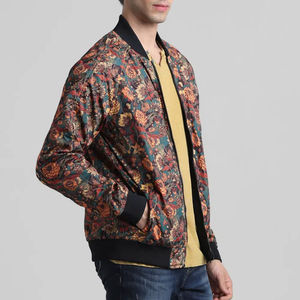 Chaqueta Bomber de Lona Transpirable Extra Grande para Hombre, Invierno, Estilo Urbano, con Logotipo Personalizado Impreso, Ecológica, de Secado Rápido - Product Image 3