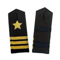 Épaulettes d'uniforme tactique cérémoniel personnalisées avec logo d'usine, broderie en tissu tissé coton/laine, épaulettes confortables