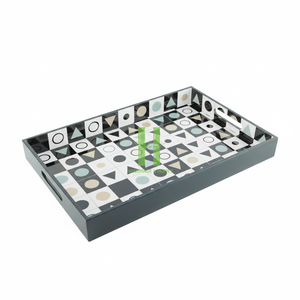 Bandejas de Acrílico Rectangulares Blancas para Pastelería, Macarrones y Alimentos, Bandeja de Servicio de Acrílico con Asas, Venta al Por Mayor del Fabricante - Product Image 5