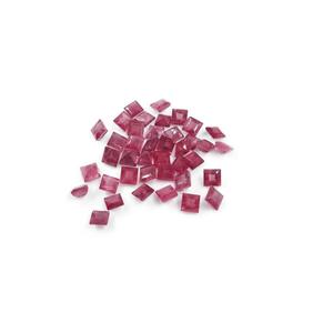 Rubis naturels de haute qualité de Bangkok, carrés calibrés de 4 mm et 5 mm, Tanzanite taille émeraude, pierres précieuses en vrac, couleur verte et rouge - Product Image 4