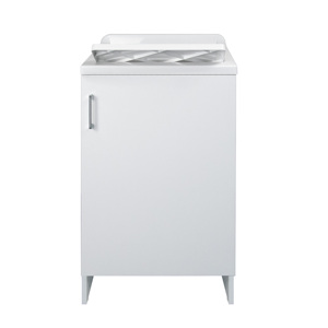 Mobile Bagno Compatto in Legno Massello con Lavabo in Ceramica 45x50x85 cm Finitura Verniciata - Product Image 2
