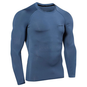 Low Moq Custom Size Sublimated BJJ Rash Guard For Men Custom 85% <b>Polyester</b> 15% Spandex Fiber MMA Grappling Compression Shirts - Product Image 2