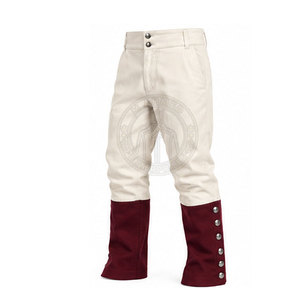 Pantalón de Estilo Histórico de la Guerra Napoleónica con Diseño Clásico, Cintura Estructurada y Costuras Detalladas - Product Image 4