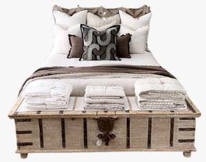 Modern Design Adjustable Solid Wood <b>Vintage</b> Teak Door Bedhead for <b>Beds</b> - Product Image 2