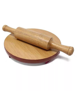 Rodillo de silicona con mango de madera, herramienta de cocina para hornear, venta al por mayor de fábrica - Product Image 3