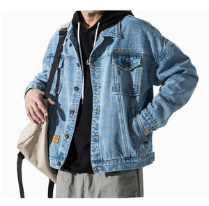 Veste en jean pour homme, veste streetwear tendance style déchiré pour homme, manteau de cowboy, vêtements d'extérieur durables de haute qualité, vente en gros - Product Image 4