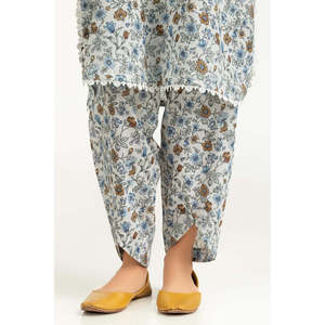 ชุดเซ็ตสไตล์โบฮีเมียนลำลองสำหรับผู้หญิง IUSTTS-2125 เสื้อครอปและกางเกงขาสั้นผ้าชีฟองพิมพ์ลายสำหรับฤดูใบไม้ผลิ/ฤดูร้อน - Product Image 5