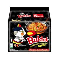 Nouilles de poulet épicées Samyang de haute qualité saveur Carbonara Ramen, 4.58 oz, paquet de 5, nouilles instantanées coréennes