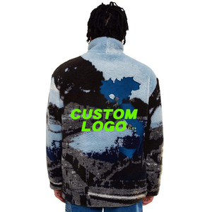 Veste en polaire Sherpa unisexe pour homme, poids lourd, respirante, hiver, tissu tricoté, logo personnalisé sur la fermeture éclair, fermeture éclair de haute qualité, toile - Product Image 4