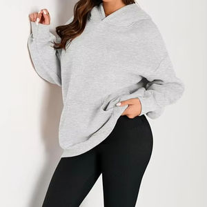 Trendy Queen Women s Sudaderas con capucha de gran tamaño Sudaderas de lana Suéteres de manga larga Pullover Trajes de otoño - Product Image 1