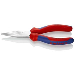 Pince à bec long Knipex avec placage chromé, poignées multi-composants, mâchoires semi-rondes, surfaces de préhension moletées - Product Image 1