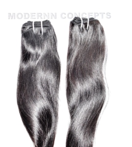 Extensiones de cabello humano indio, venta al por mayor de proveedor Virgen sin procesamiento químico, paquetes rectos naturales originales - Product Image 4