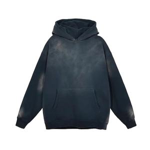 Sun Faded 450gsm Heavy 80% Cotton 20% Polyester Blend Men's Vintage No string Hoodie boxy Fit - Product Image 4