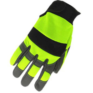 Guantes de impacto antideslizantes de alta calidad Guantes DE TRABAJO mecánicos de cuero TPR antivibración resistentes a cortes con logotipo de impresión personalizado - Product Image 6