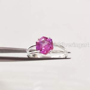 Anillo de Mujer con Piedra Preciosa de Alejandrita Natural, Piedra de Nacimiento de Junio, Anillo Apilable para Aniversario, Navidad, Joyería de Plata de Ley 925 - Product Image 5