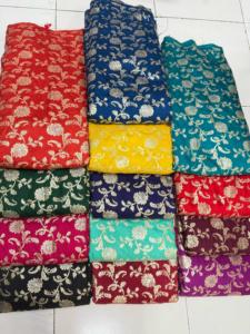 Luxury Jacquard Satin Fabric for <b>Wedding</b> Soft Shiny & Smooth with Rich Color Options for Girls' Bridal Wear & Evening Gowns - Product Image 4