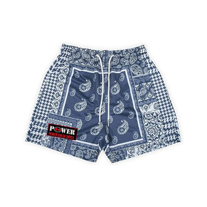 Custom Western Country Polyester Draw String Sublimation Footy <b>Shorts</b> With Zipper Pockets - Product Image 2