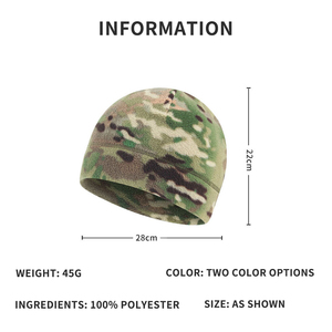 Chapeau d'hiver coupe-vent en gros, chaud, tactique, en polaire, balaclava unisexe, camouflage personnalisé, masque de ski intégral pour homme, cyclisme - Product Image 2